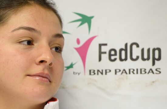 Tennis. Federation Cup. Russia vs. Belarus. News conference