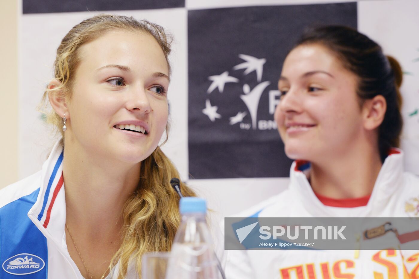 Tennis. Federation Cup. Russia vs. Belarus. News conference