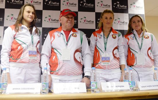 Tennis. Federation Cup. Russia vs. Belarus. News conference