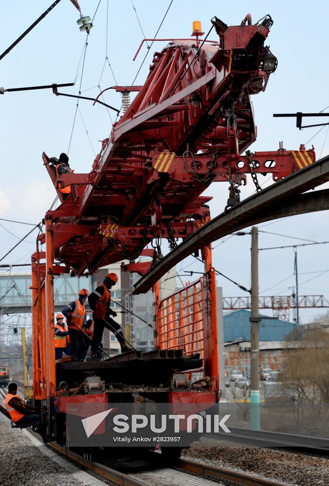 Summer railway track repair campaign by Far Eastern Railway