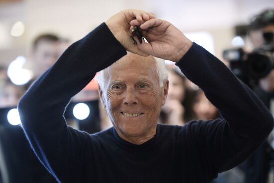 Meeting with Giorgio Armani