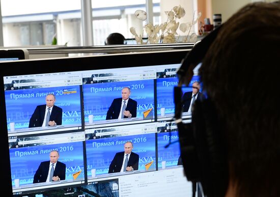 Broadcast of Direct Line with Vladimir Putin