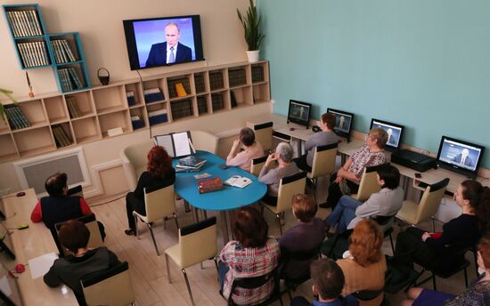 Broadcast of Direct Line with Vladimir Putin