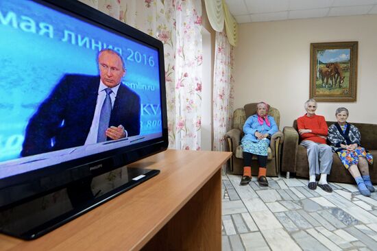 Broadcast of Direct Line with Vladimir Putin