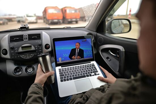 Broadcast of Direct Line with Vladimir Putin