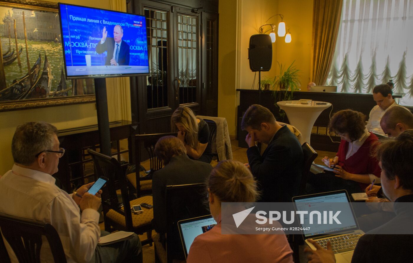 Broadcast of Direct Line with Vladimir Putin