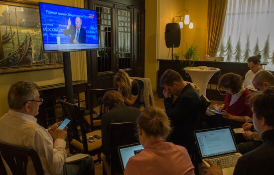 Broadcast of Direct Line with Vladimir Putin