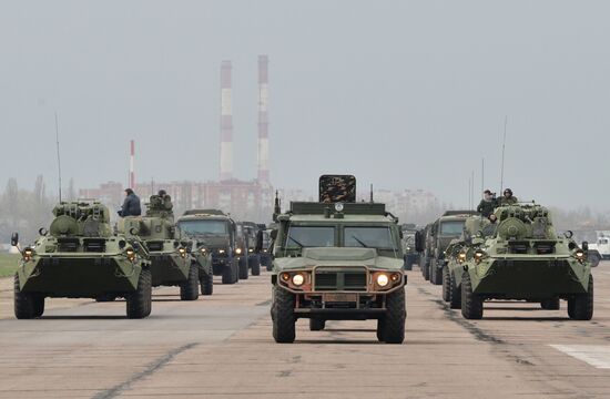Victory Parade rehearsal in Russian cities
