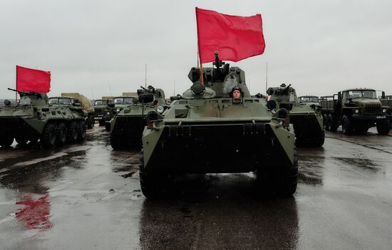 Victory Parade rehearsal in Russian cities
