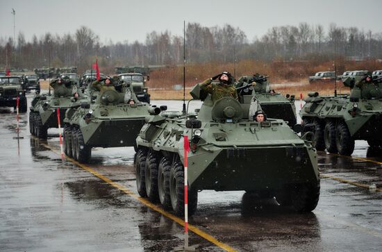 Victory Parade rehearsal in Russian cities