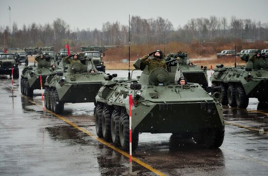 Victory Parade rehearsal in Russian cities