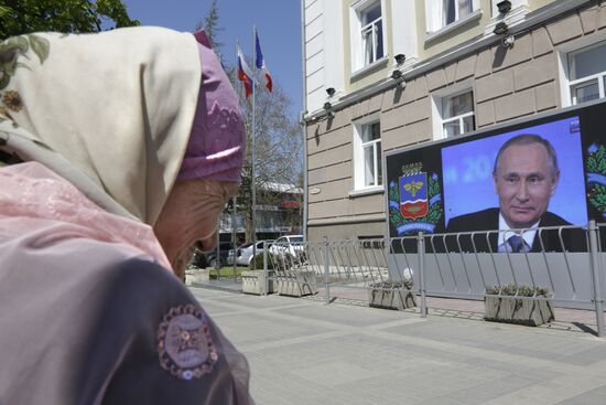 Broadcast of Direct Line with Vladimir Putin