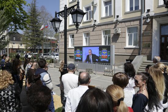 Broadcast of Direct Line with Vladimir Putin