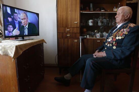 Broadcast of Direct Line with Vladimir Putin