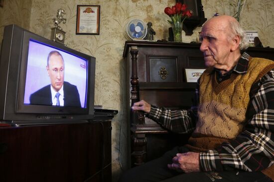 Broadcast of Direct Line with Vladimir Putin