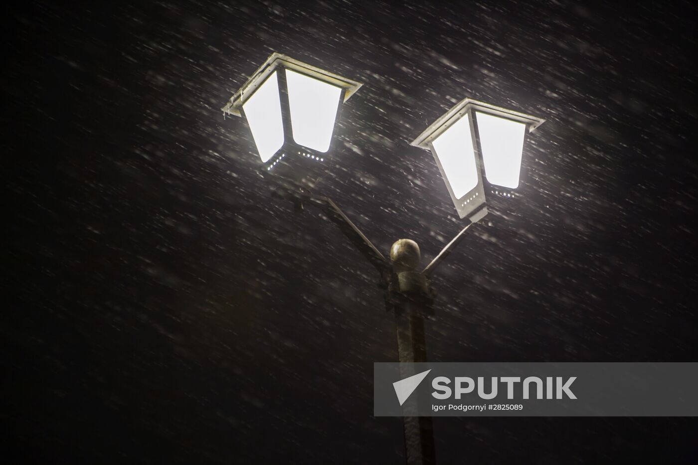 Snowstorm in Petrozavodsk