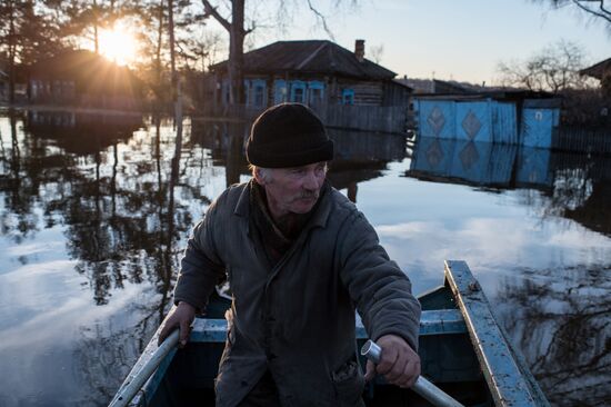 Flood in the Omsk Region