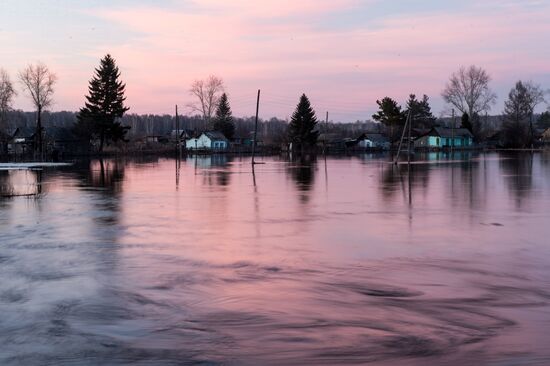 Flood in the Omsk Region