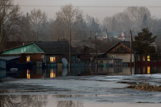 Flood in the Omsk Region