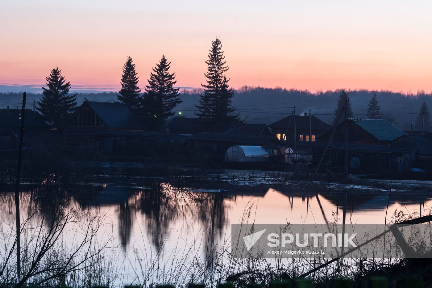Flood in the Omsk Region