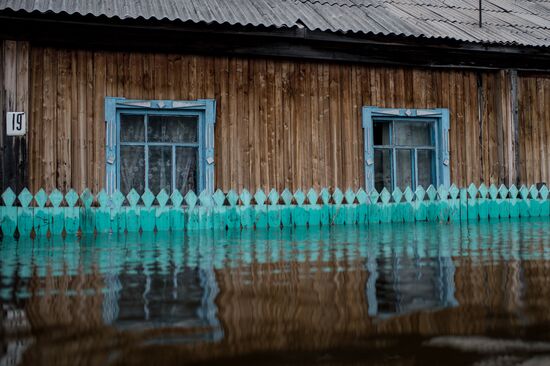 Flood in the Omsk Region