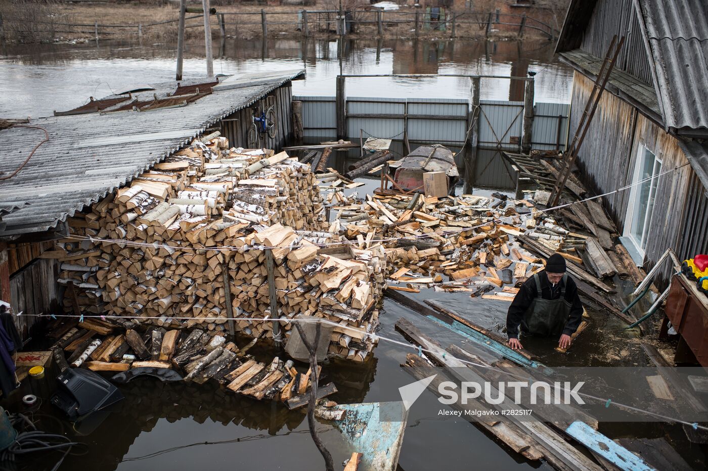 Flood in the Omsk Region