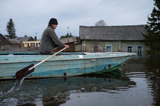 Flood in the Omsk Region