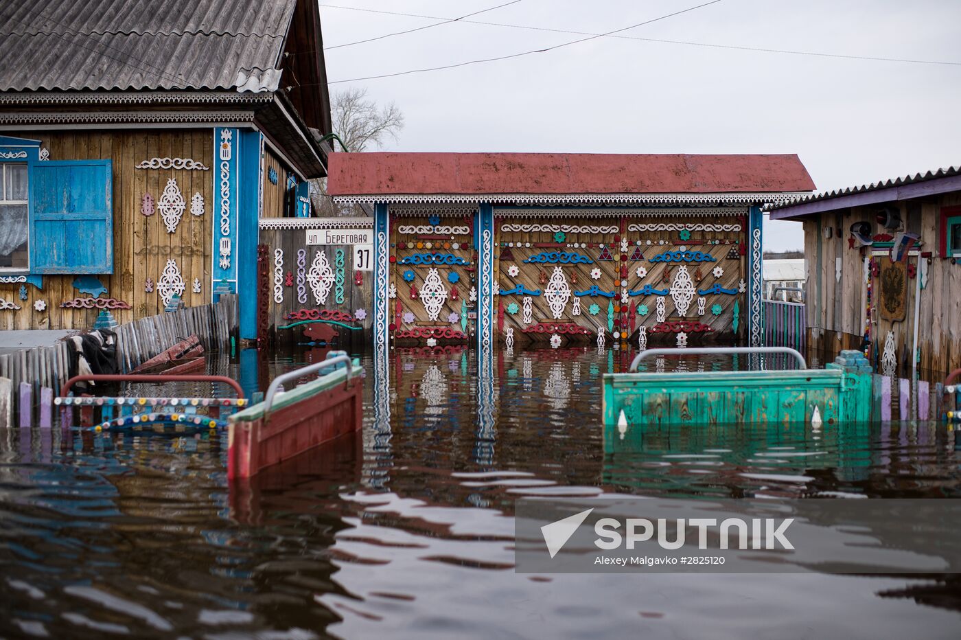 Flood in the Omsk Region