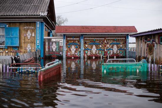 Flood in the Omsk Region