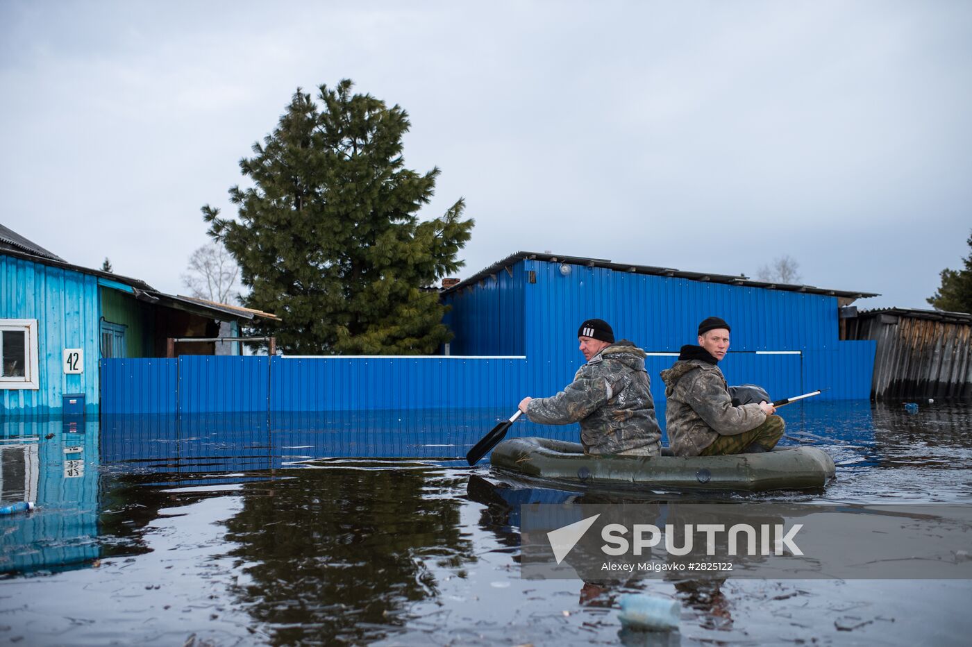 Flood in the Omsk Region