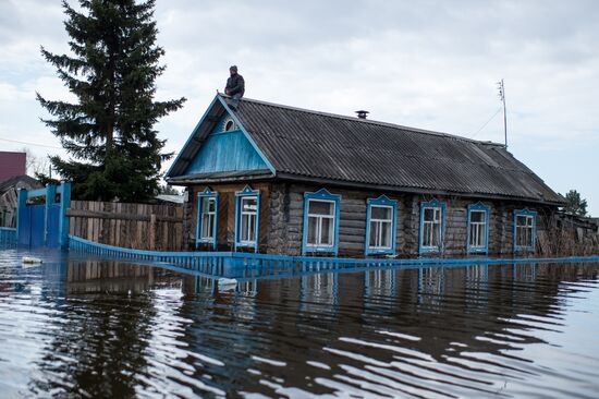 Flood in the Omsk Region