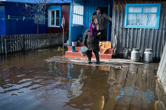 Flood in the Omsk Region