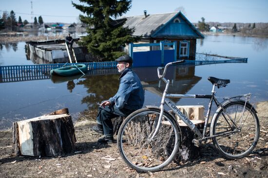 Flood in the Omsk Region