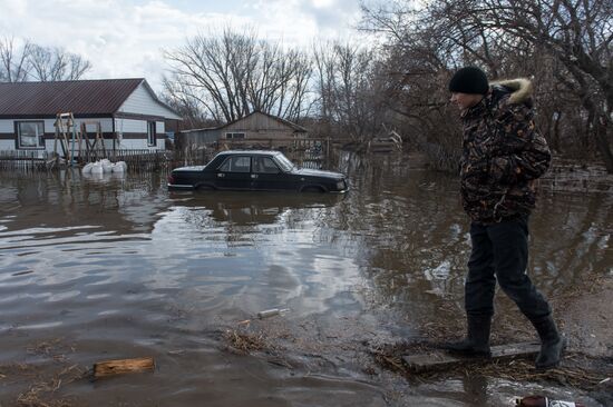 Flood in the Omsk Region