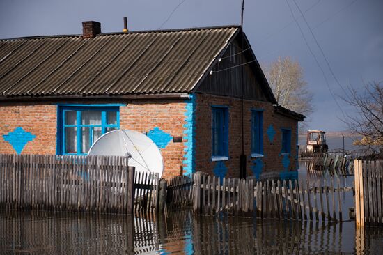 Flood in the Omsk Region