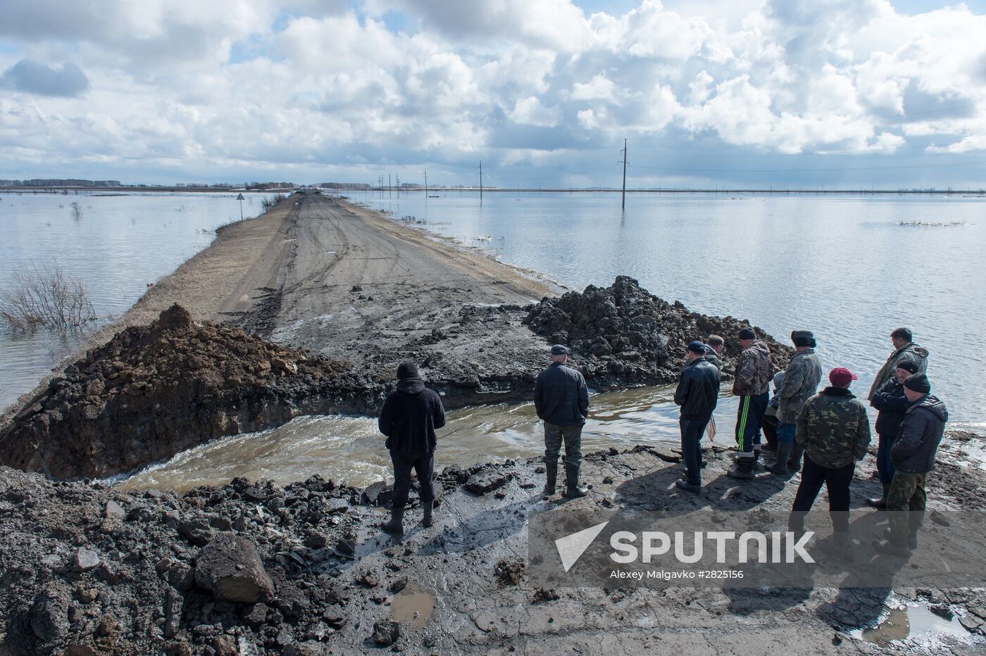 Flood in the Omsk Region