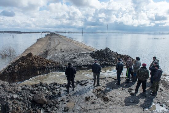 Flood in the Omsk Region