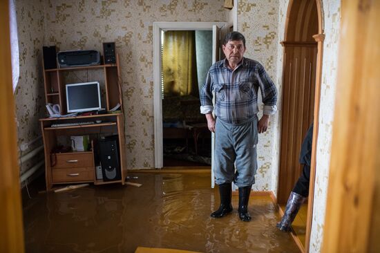 Flood in the Omsk Region