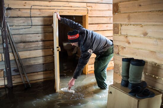 Flood in the Omsk Region