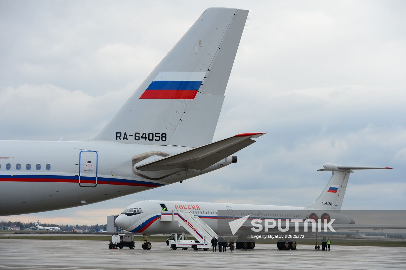 Rossiya special-purpose air unit aircraft are given names