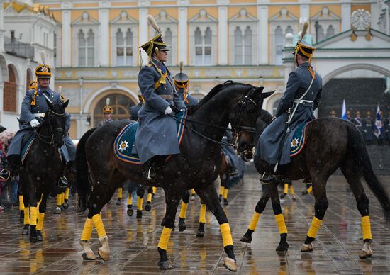 Presidential Regiment changing of the guard ceremony