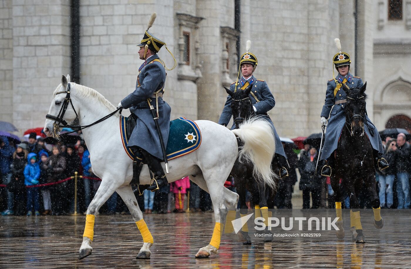 Presidential Regiment changing of the guard ceremony