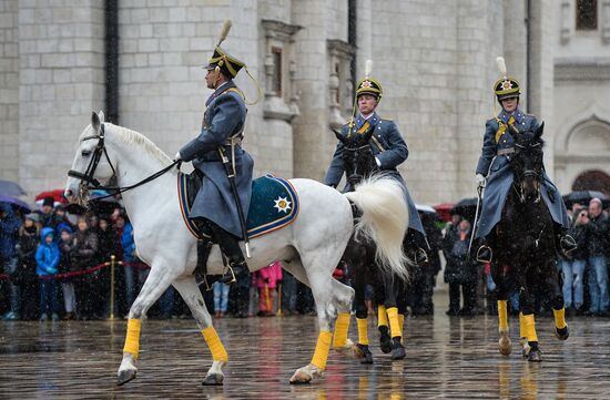 Presidential Regiment changing of the guard ceremony