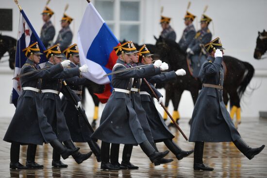 Presidential Regiment changing of the guard ceremony
