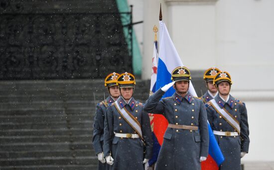 Presidential Regiment changing of the guard ceremony