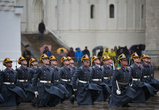 Presidential Regiment changing of the guard ceremony