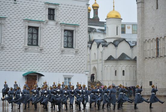 Presidential Regiment changing of the guard ceremony