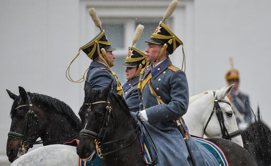 Presidential Regiment changing of the guard ceremony