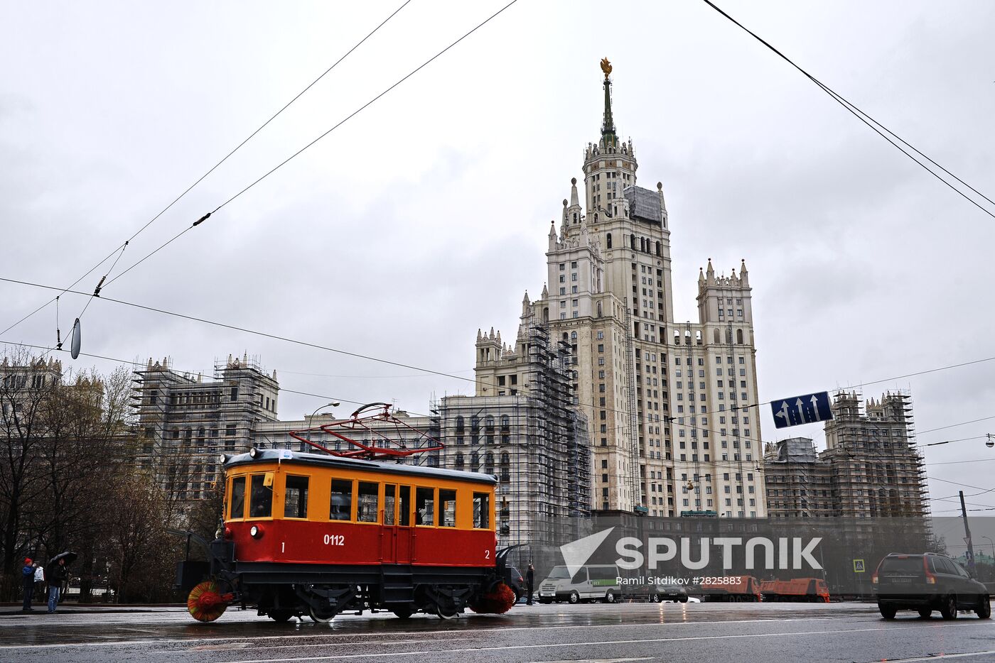 Celebrating Moscow Tram Day on Chistye Prudy