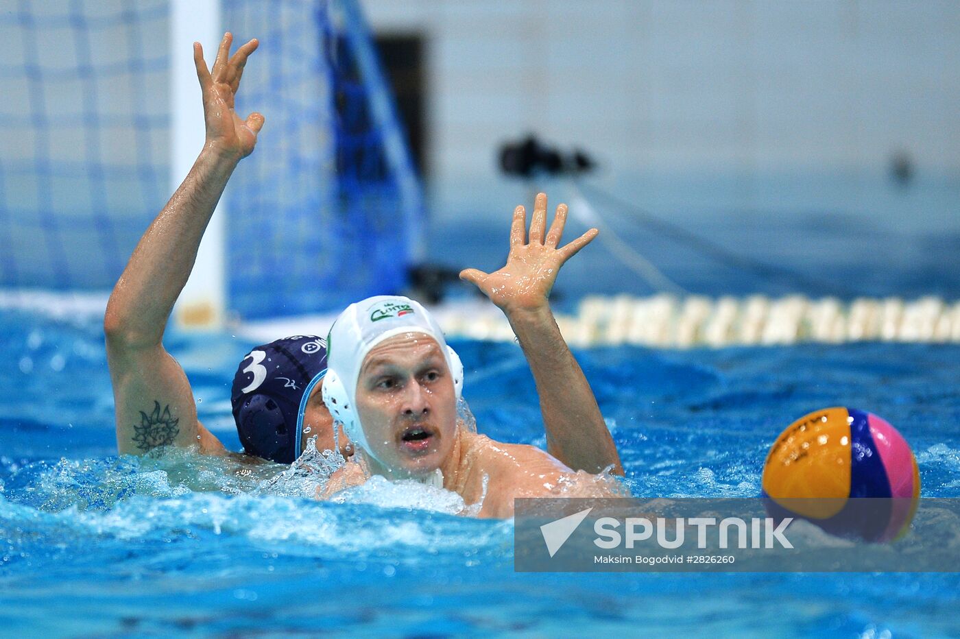 Water polo Euro Cup final. Sintez vs. Brescia
